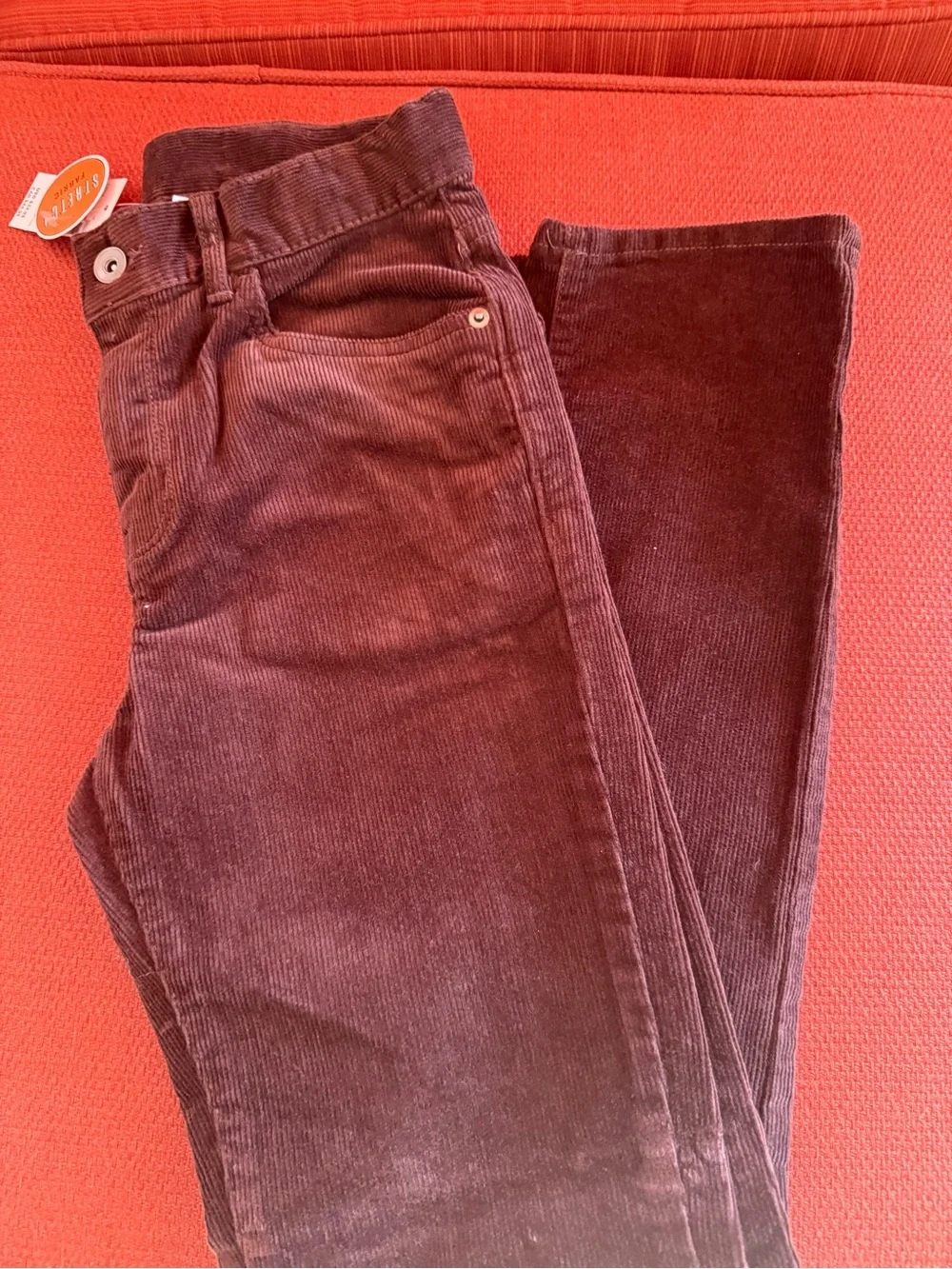 Children’s Place Boys Corduroy Pants - Brown stretch fabric size 12 -NEW